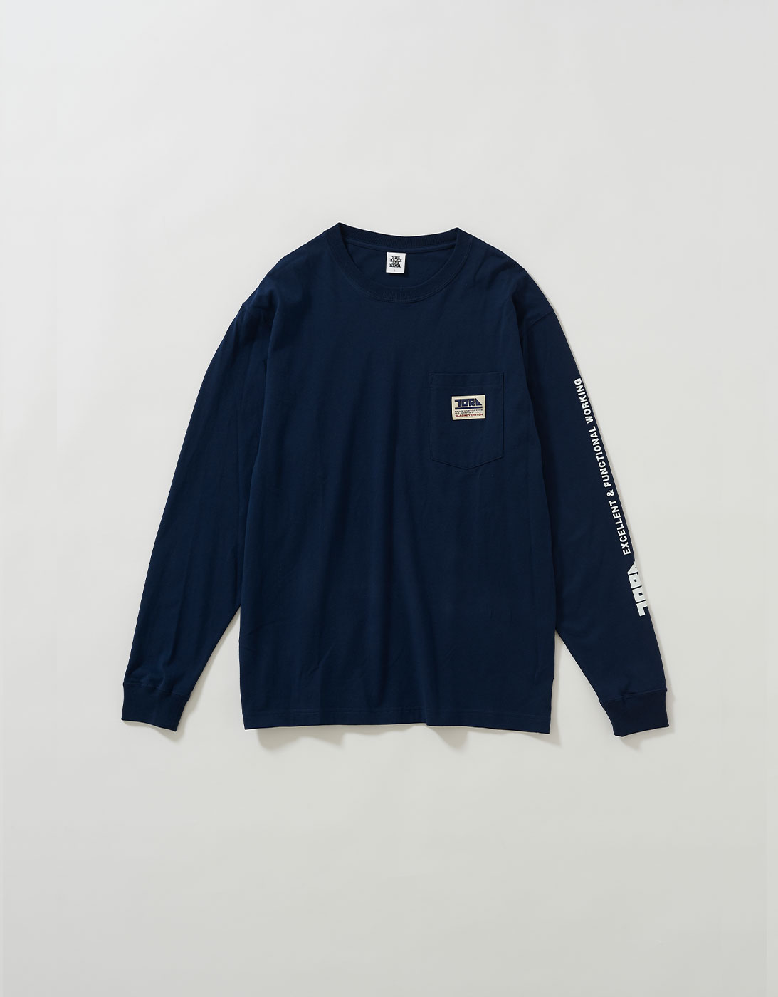 TORAICHI POCKET L/S TEE 1811-617 NAVY (BlackEyePatch & TORAICHI Collaboration)