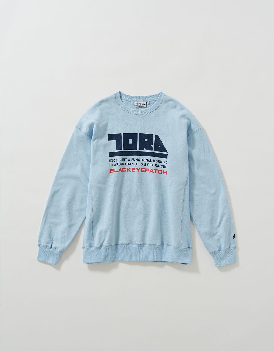 TORAICHI CREWSWEAT 1810-627 LIGHT BLUE (BlackEyePatch & TORAICHI Collaboration)